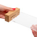 Wooden T Stand Menu Holder Portrait A6