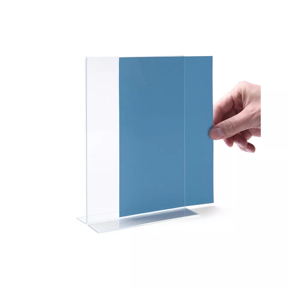 Porte-menu T-Stand Acrylique A5 Paysage