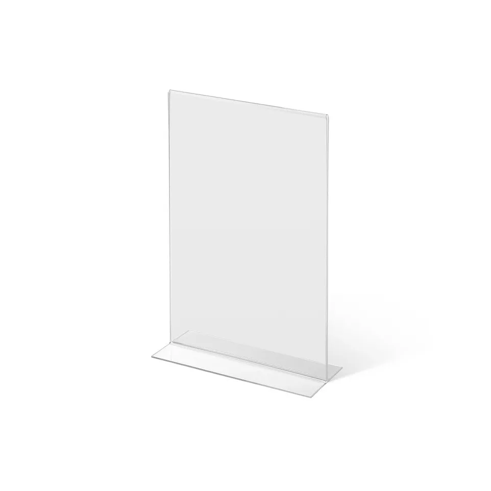 Porte-menu T-Stand Acrylique A4 Portrait