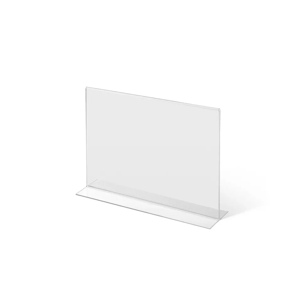 Porte-menu T-Stand Acrylique A4 Paysage