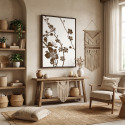 Wanddecoratie Textiel SET A2 Japanse Bloesem Donkerbruin