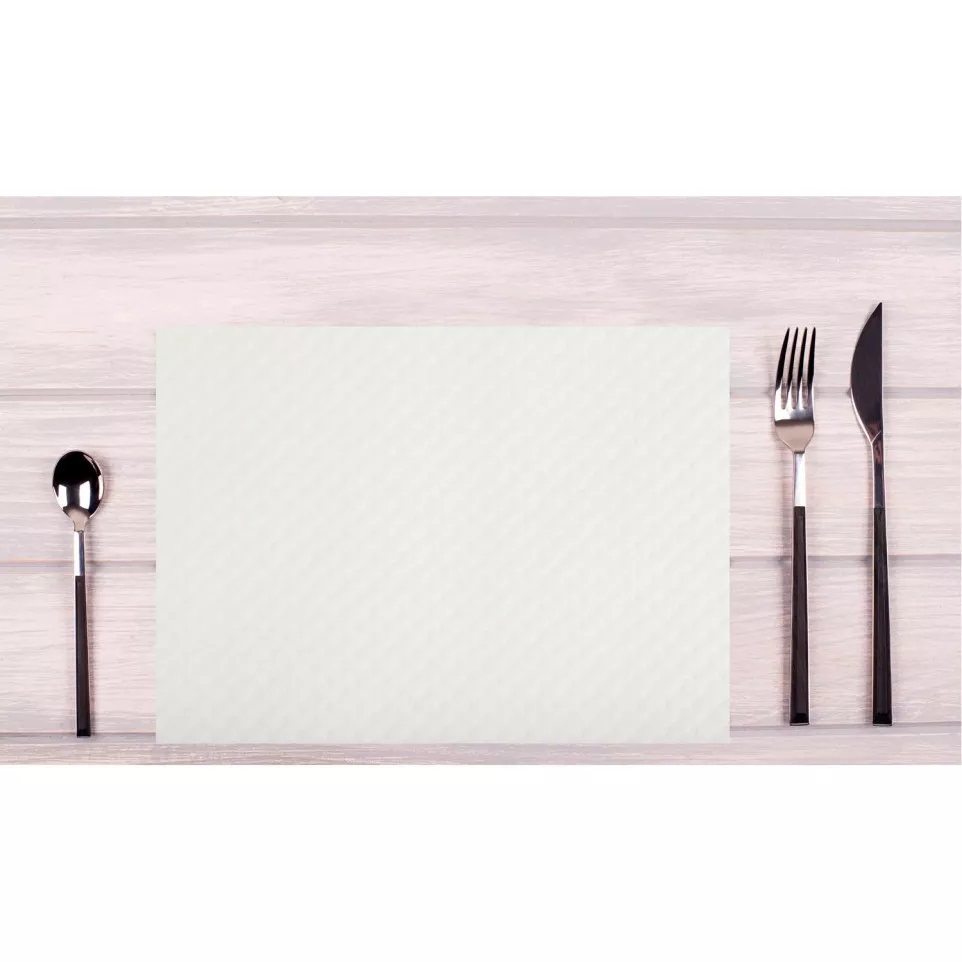 500 Tiss lack placem-ats 30x40 Wit...