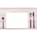 Barquette de 100 sets de table spundbond, unis - Format 30x40cm/ Pce