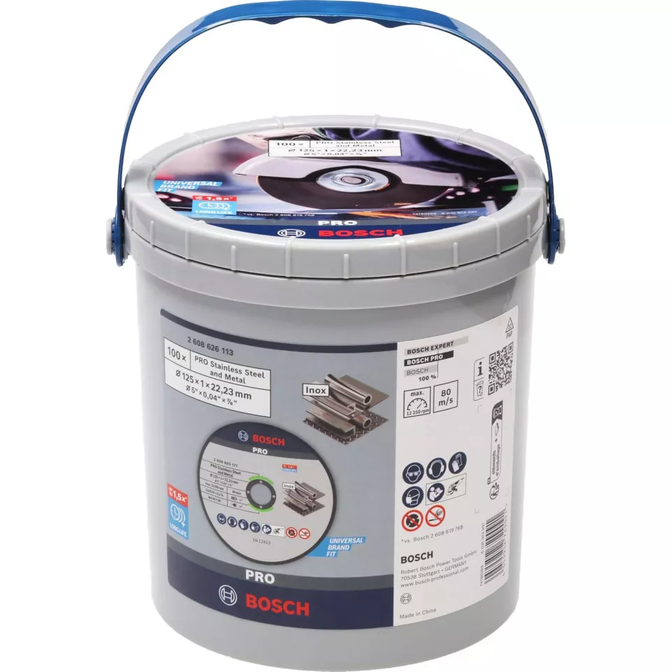 Lot AREBOS 200 Disques à Tronçonner 115 Mm - Pour Meuleuse D'angle - Acier Inox