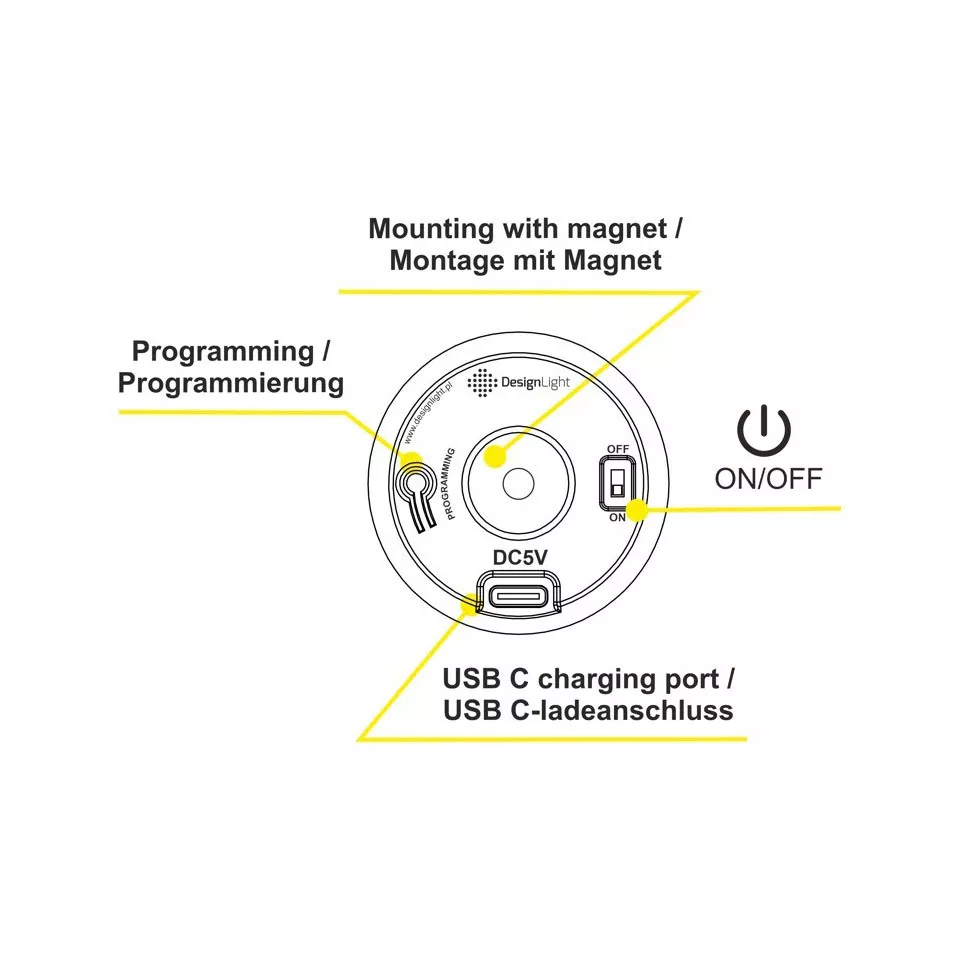 Interrupteur tactile OVNI RF blanc / pce