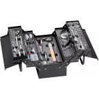 Gereedschapskoffer Kraftwerk 160-deligs 1/4\" + 1/2\" met 5 vakken / pce