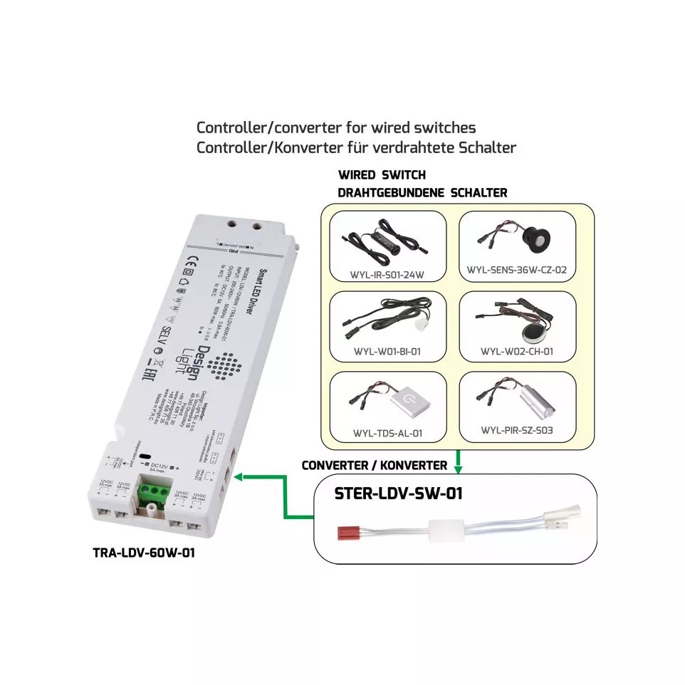 Driver SMART 60W 24V DC sans câble...