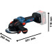 Bosch Expert BiTurbo 125mm Cordless Angle Grinder EXWS18V-15S / pc