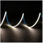 LED COB Slim 5mx5mm 24V DC blanc chaud 11W/m 1020lm/m IP20 / 5m