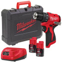 Visseuse Milwaukee 12V - 2,0 Ah - M12 BLDDRC-202C  Brushless / pce