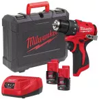 Milwaukee Schroevendraaier 12V - 2.0 Ah - M12 BLDDRC-202C Bo / pce