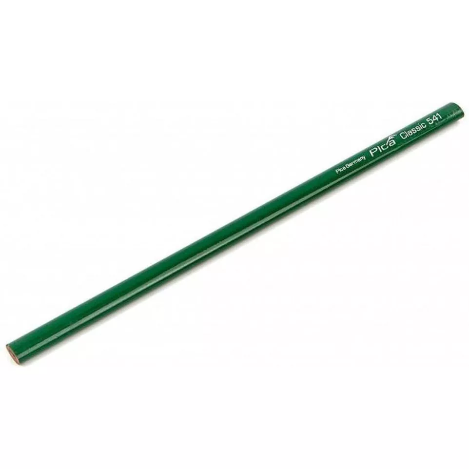 Crayon de maçon ovale vert 30cm / 10pce