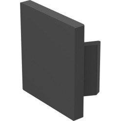 Embout en plastique noir de profil de suspension compact SAF-200 / pce