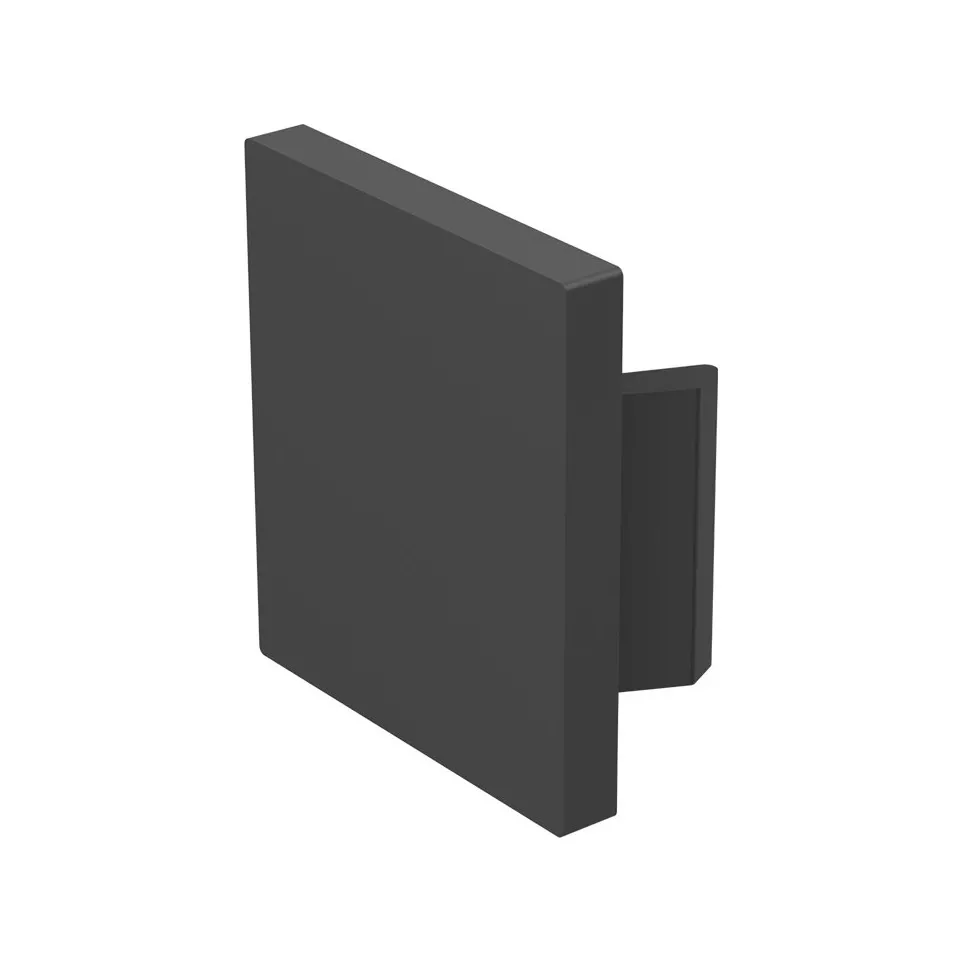 Embout en plastique noir de profil de...