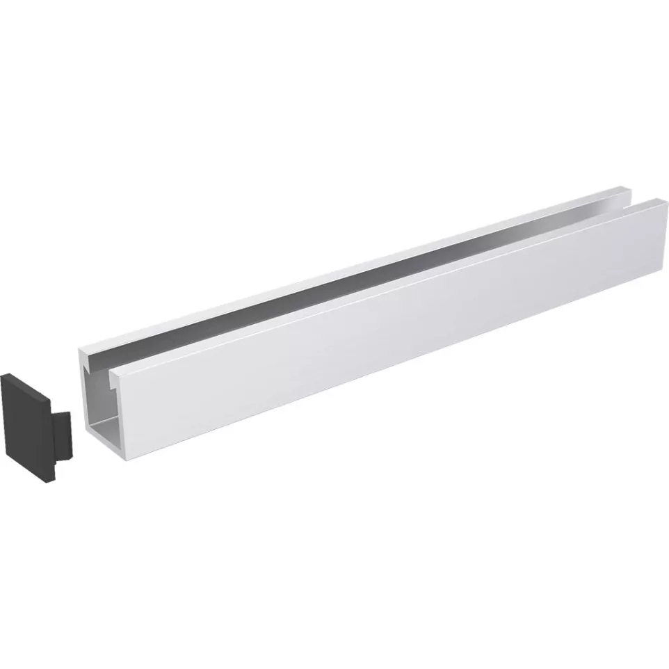 Embout en plastique noir de profil de...