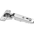 Charnière Stylish 110° nickelée à visser, avec amortissement et avec fermeture automatique, pour porte en applique / PCE