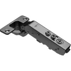 Hoekscharnier 30° Pivot-Star 110° zwart titanium opschroefbaar, met soft-close functie, voor opliggende deuren / PCE