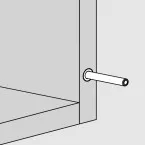 Push to open magnétique à percer blanc avec course de 39mm pour charnières Stylish et Pivot-Pro sans amortissement et avec ferme