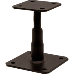 Verstelbare paalvoet 100/150 zwart / pce