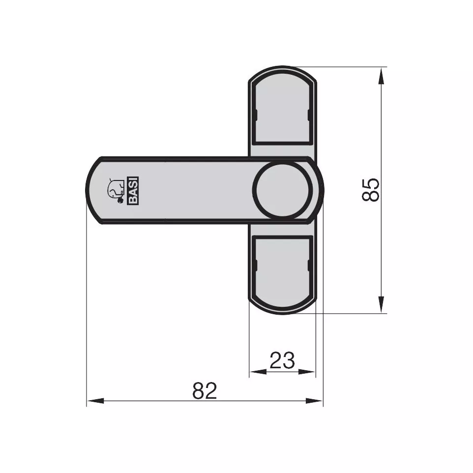 Fox Security Lock White per piece