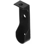 Oval Wardrobe Rail Support Bracket 30x15mm Black Matte per piece