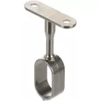 Support de barre penderie ovale centrale 30x15mm nickelé / pce