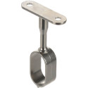 Support de barre penderie ovale centrale 30x15mm nickelé / pce
