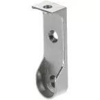 Oval Wardrobe Rail Support for Under-Shelf 30x15mm Nickel-Plated per piece