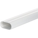Ovale kledingstang 30x15x1,1mm geanodiseerd aluminium / 2.9m