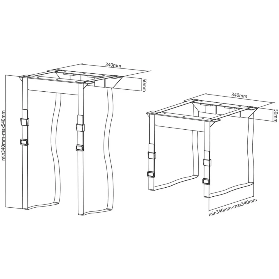 HETTICH basis PC bevestiging / pce