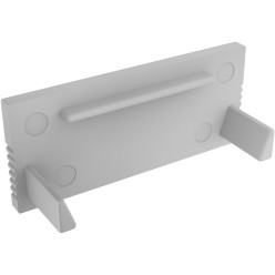 Embout profile Led DEOLINE architectural XL fermé PVCgris / pce