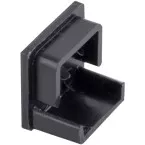 DEOLINE Architectural LED Profile P-W-Z Black PVC End Cap per piece