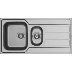 Évier Pyramis EasyFix Athena 1,5 bac+égouttoir 1000x500mm inox / pce