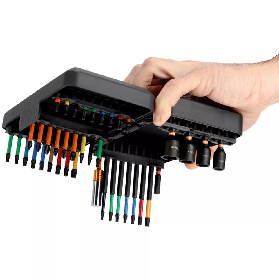 Set van 40 Bahco slag- en torsiebits...