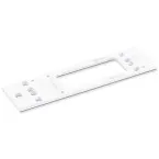 Plaque de montage corps Geze pour TS 3000 blanc / pce