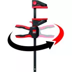 Eenhandsklem met 360° draaibare handgreep - 300mm / pce