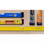 Support de niveau à bulle noir étroit OM-LM-SL-BLK-2 / 2pce