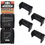 StealthMounts Black Bubble Level Bracket OM-LM-BLK-2 Pack of 2