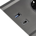 Prestino Combibox Pop-Up Socket 2 Outlets USB A USB C RJ45 HDMI Black per piece