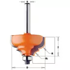 Sierlijstfrees met 2 hardmetalen sneden D 28,7mm / pce