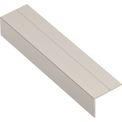 Brons geanodiseerd aluminium "L" profiel voor 18mm dikke houten panelen, voor ERGO 18, NOVO S 18 en LOCA 18 schuivers, lengte 3m