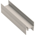 Brons geanodiseerd aluminium tussendeurprofiel voor 18mm dikke houten panelen of 4mm dik glas NOVO S 18/4 en LOCA 18/4, lengte 3