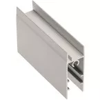 Profil inférieur de porte aluminium anodisé bronze pour coulissants NOVO S 18/4 et LOCA 18/4 longueur 6m / 6m