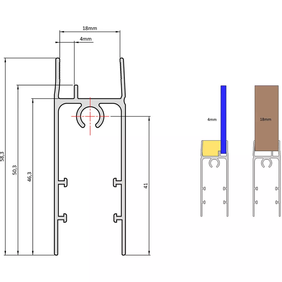 Anodized Bronze Aluminum Bottom Door...
