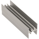 Brons geanodiseerd aluminium bovendeurprofiel voor NOVO S 18/4 en LOCA 18/4 schuifdeuren, lengte 6m / 6m