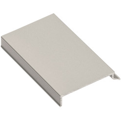 Profil cache aluminium anodisé bronze pour rail de roulement inférieur "EVO" longueur 3m / 3m