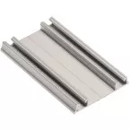 Dubbele bodemlooprail \"PRO\" brons geanodiseerd aluminium voor ERGO 18, NOVO S 18 en 18/4, LOCA 18 en 18/4 geleiders lengte 6m / 