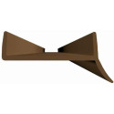 Profil bas de plinthe 18mm PVC brun / 3.6m