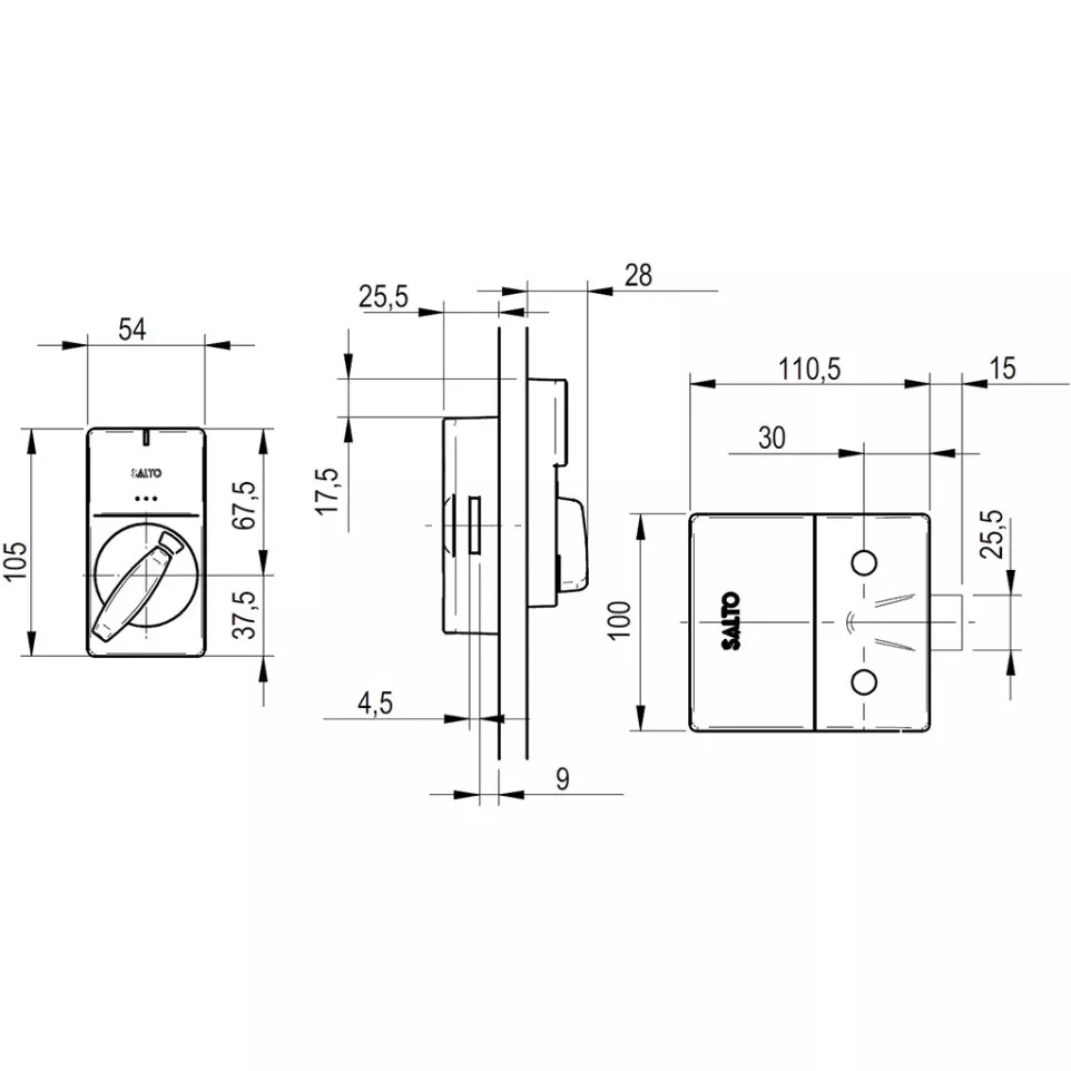 Serrure de casier Salto XS4 Locker...