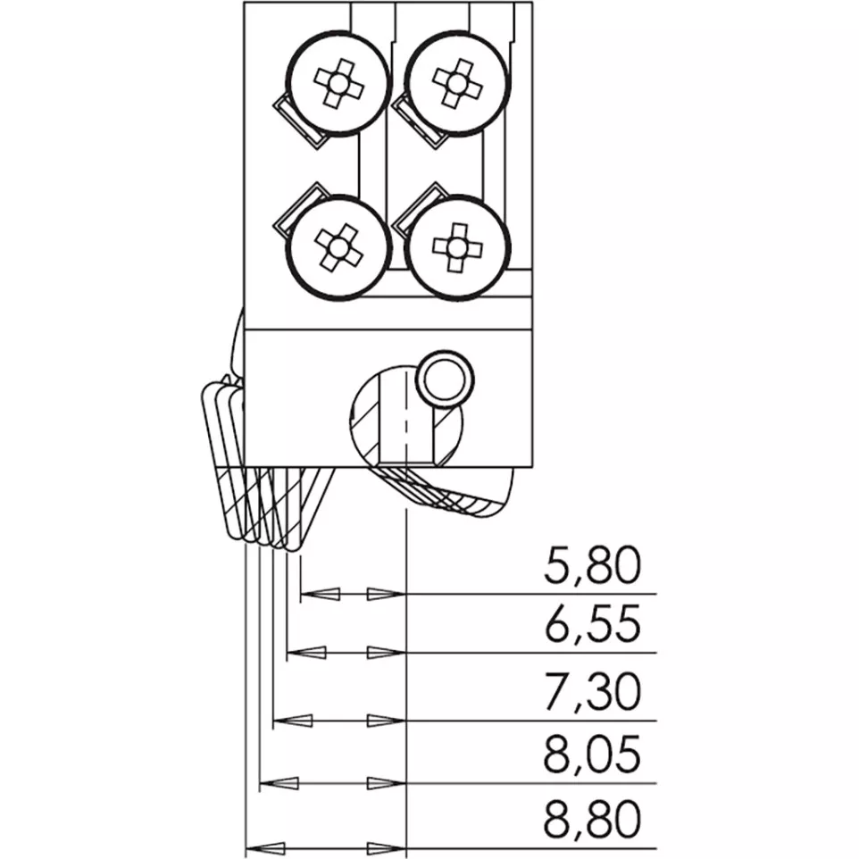 Gâche électrique étroite à boîtier...